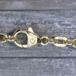 Armband als Königskette in Gelbgold 585 / 14K, 18,7 cm lang, 3,2 mm breit, Gewicht ca. 13.2 g.