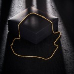 Goldkette als Zopfkette in Gelbgold 375 / 9K, 100 cm lang, 2,1 mm breit, Gewicht ca. 14.5 g.