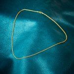 Goldkette als Zopfkette in Gelbgold 375 / 9K, 42 cm lang, 2,1 mm breit, Gewicht ca. 6.1 g.