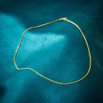 Goldkette als Bingokette in Gelbgold 375 / 9K, 38 cm lang, 1,1 mm breit, Gewicht ca. 2.6 g.