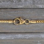 Goldkette als Bingokette in Gelbgold 585 / 14K, 100 cm lang, 1,5 mm breit, Gewicht ca. 15.6 g.