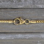 Goldkette als Bingokette in Gelbgold 585 / 14K, 85 cm lang, 1,5 mm breit, Gewicht ca. 13.1 g.