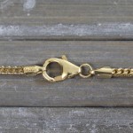 Goldkette als Bingokette in Gelbgold 585 / 14K, 50 cm lang, 1,8 mm breit, Gewicht ca. 11 g.