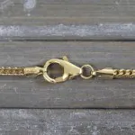 Goldkette als Bingokette in Gelbgold 585 / 14K, 70 cm lang, 1,8 mm breit, Gewicht ca. 13.6 g.