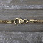 Goldkette als Schlangenkette in Gelbgold 585 / 14K, 50 cm lang, 1,9 mm breit, Gewicht ca. 9.4 g.