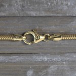 Goldkette als Schlangenkette in Gelbgold 585 / 14K, 90 cm lang, 2,4 mm breit, Gewicht ca. 23.4 g.