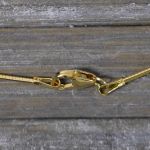 Goldkette als Tondakette in Gelbgold 585 / 14K, 40 cm lang, 1 mm breit, Gewicht ca. 3.5 g.