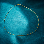 Goldkette als Tondakette in Gelbgold 333 / 8K, 38 cm lang, 1,2 mm breit, Gewicht ca. 4.3 g.
