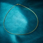 Goldkette als Tondakette in Gelbgold 375 / 9K, 90 cm lang, 1,2 mm breit, Gewicht ca. 10.3 g.