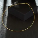 Goldkette als Tondakette in Gelbgold 333 / 8K, 42 cm lang, 1,5 mm breit, Gewicht ca. 7.9 g.