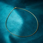 Goldkette als Tondakette in Gelbgold 585 / 14K, 55 cm lang, 1,4 mm breit, Gewicht ca. 7 g.