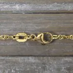 Goldkette als Singapurkette in Gelbgold 585 / 14K, 45 cm lang, 1.8 mm breit, Gewicht ca. 2.8 g.