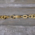 Goldkette als Singapurkette in Gelbgold 585 / 14K, 60 cm lang, 3,4 mm breit, Gewicht ca. 13.6 g.