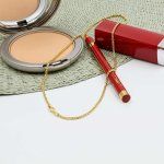 Goldkette als Venezianerkette rund geschlagen in Gelbgold 585 / 14K, 42 cm lang, 2 mm breit, Gewicht ca. 9.7 g.