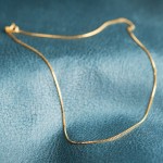 Goldkette als Venezianerkette in Gelbgold 333 / 8K, 36 cm lang, 0,9 mm breit, Gewicht ca. 1.8 g.