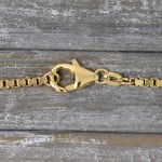 Goldkette als Venezianerkette in Gelbgold 585 / 14K, 60 cm lang, 1,8 mm breit, Gewicht ca. 14 g.