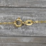 Goldkette als S-Panzerkette in Gelbgold 585 / 14K, 36 cm lang, 1,3 mm breit, Gewicht ca. 1.8 g.