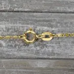 Goldkette als S-Panzerkette in Gelbgold 585 / 14K, 38 cm lang, 1,3 mm breit, Gewicht ca. 1.9 g.