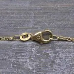 Goldkette als Ankerkette rund in Gelbgold 750 / 18K, 40 cm lang, 1,5 mm breit, Gewicht ca. 3.2 g.