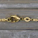 Armband als Königskette in Gelbgold 750 / 18K, 20 cm lang, 1,8 mm breit, Gewicht ca. 5.9 g.