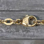 Goldkette als Königskette in Gelbgold 750 / 18 Karat, 50 cm lang, 2.8 mm breit, Gewicht ca. 33 g.