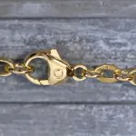 Armband als Königskette in Gelbgold 750 / 18K, 22 cm lang, 3,2 mm breit, Gewicht ca. 19.5 g.