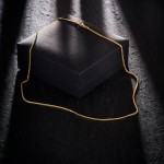 Goldkette als Bingokette in Gelbgold 585 / 14K, 45 cm lang, 1,3 mm breit, Gewicht ca. 4.2 g.