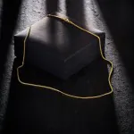 Goldkette als Bingokette in Gelbgold 333 / 8K, 45 cm lang, 1,3 mm breit, Gewicht ca. 3.8 g.