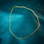 Goldkette als Bingokette in Gelbgold 750 / 18K, 55 cm lang, 1,3 mm breit, Gewicht ca. 6.9 g.