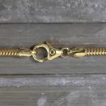 Goldkette als Schlangenkette in Gelbgold 750 / 18K, 42 cm lang, 2,4 mm breit, Gewicht ca. 15.8 g.