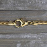 Goldkette als Schlangenkette in Gelbgold 750 / 18K, 80 cm lang, 2,4 mm breit, Gewicht ca. 29.5 g.