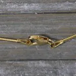 Goldkette als Tondakette in Gelbgold 750 / 18K, 55 cm lang, 1 mm breit, Gewicht ca. 6.7 g.