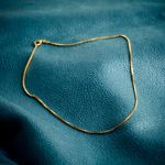 Goldkette als Venezianerkette in Gelbgold 750 / 18K, 50 cm lang, 1,4 mm breit, Gewicht ca. 8.6 g.