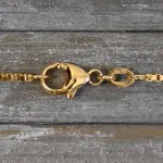 Goldkette als Venezianerkette in Gelbgold 750 / 18K, 50 cm lang, 1,4 mm breit, Gewicht ca. 8.6 g.