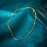 Goldkette als Venezianerkette in Gelbgold 585 / 14K, 45 cm lang, 1,8 mm breit, Gewicht ca. 10 g.