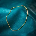 Goldkette als Venezianerkette in Gelbgold 585 / 14K, 40 cm lang, 1,8 mm breit, Gewicht ca. 9 g.