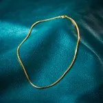Goldkette als Venezianerkette in Gelbgold 333 / 8K, 85 cm lang, 1,8 mm breit, Gewicht ca. 15.9 g.