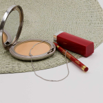 Goldkette als Panzerkette flach Weißgold 585 / 14K, 60 cm lang, 1,7 mm breit, Gewicht ca. 6.8 g.