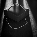 Goldkette als Bingokette in Weißgold 750 / 18K, 38 cm lang, 1,1 mm breit, Gewicht ca. 3.9 g.