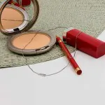 Goldkette als Venezianerkette in Weißgold 333 / 8K, 42 cm lang, 0,7 mm breit, Gewicht ca. 1.5 g.