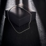 Goldkette als Ankerkette rund in Weißgold 333 / 8 Karat, 60 cm lang, 1.1 mm breit, Gewicht ca. 2.3 g.