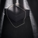 Goldkette als Ankerkette rund in Weißgold 333 / 8K, 38 cm lang, 1,1 mm breit, Gewicht ca. 1.5 g.