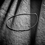 Goldkette als Tondakette in Weißgold 585 / 14K, 36 cm lang, 1 mm breit, Gewicht ca. 3.2 g.