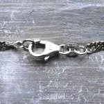 Armband als Singapurkette in Weißgold 585 / 14 K, 20 cm lang, 2,2mm breit, Gewicht ca. 2.1 g.