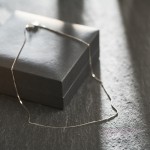 Goldkette als Venezianerkette in Weißgold 585 / 14K, 40 cm lang, 0,6 mm breit, Gewicht ca. 1.1 g.