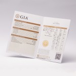 Diamantanhänger in 0,30 Karat mit GIA Zertifikat, Weißgold 750 / 18 Karat, mit einer 750ger Goldkette in 42 cm lang, Gewicht ca. 1,44 g.