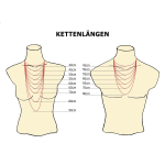 Goldkette als Zwillingspanzerkette in Gelbgold 585 / 14K, 45 cm lang, 3,9 mm Breit, Gewicht ca. 4.5 g.