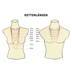 Goldkette als Ankerkette diamantiert in Gelbgold 333 / 8 Karat, 80 cm lang, 1.7 mm breit, Gewicht ca. 6.2