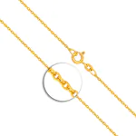 Goldkette als Ankerkette rund in Gelbgold 333 / 8K, 50 cm lang, 1,5 mm breit, Gewicht ca. 2.8 g.
