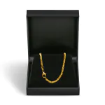 Goldkette als Königskette in Gelbgold 585 / 14K, 95 cm lang, 2,3 mm breit, Gewicht ca. 42.2 g.